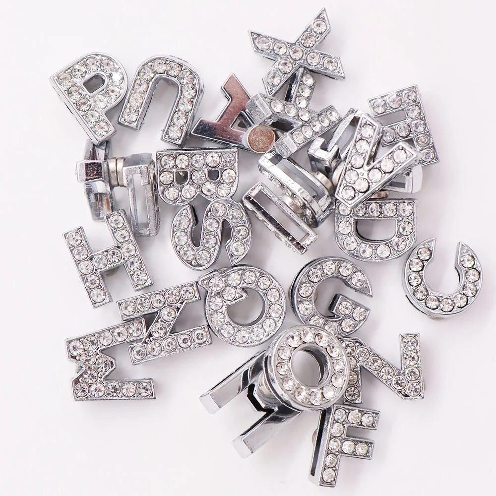 Новинка 1 шт. искусственная кожа 26 букв алфавита сандалии украшение обуви