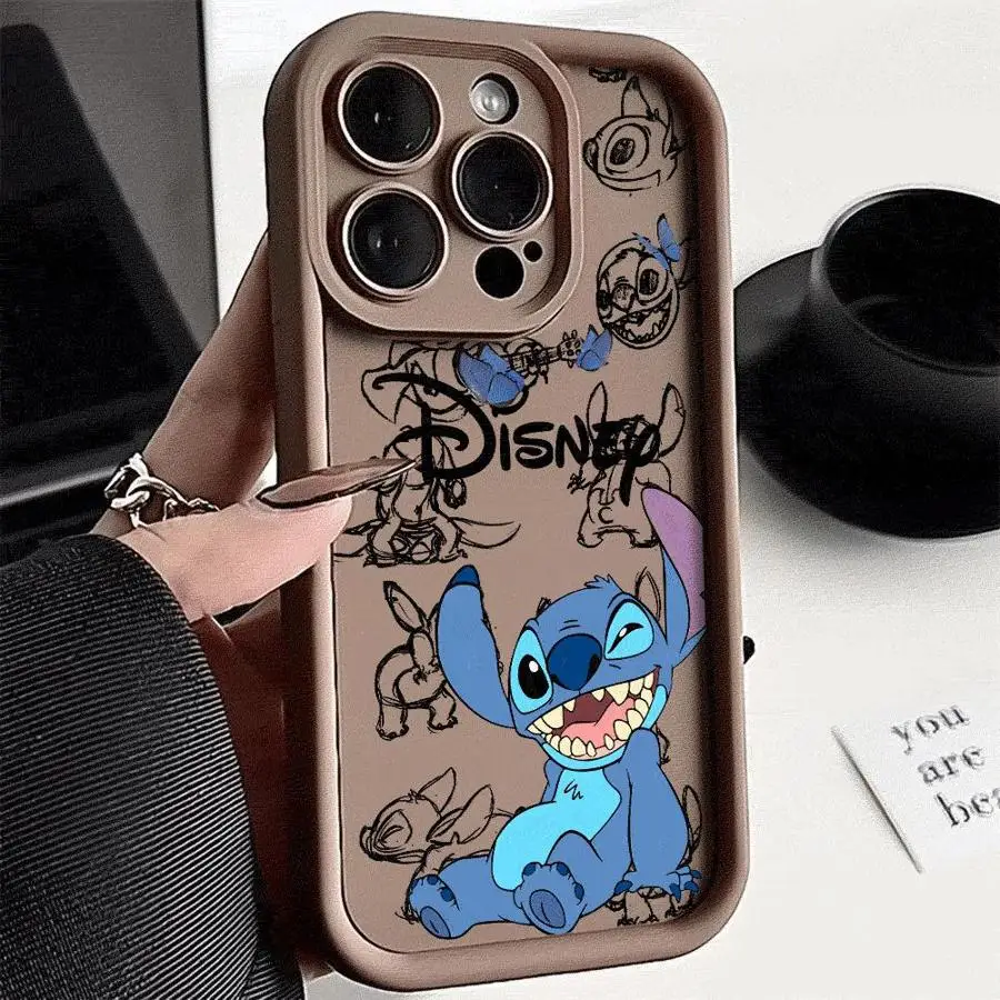 Stitch The Baby Disney Phone Case for Vivo Y21 Y22S Y27 Y16 Y02 Y20 Y03 Y15S Y17 Y20i Y21A Y21S 4G Y67 Y35 Y36 5G Soft Cover