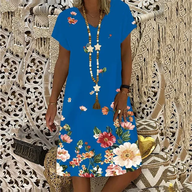 Skirt Ladies Pullover Shift Dress 