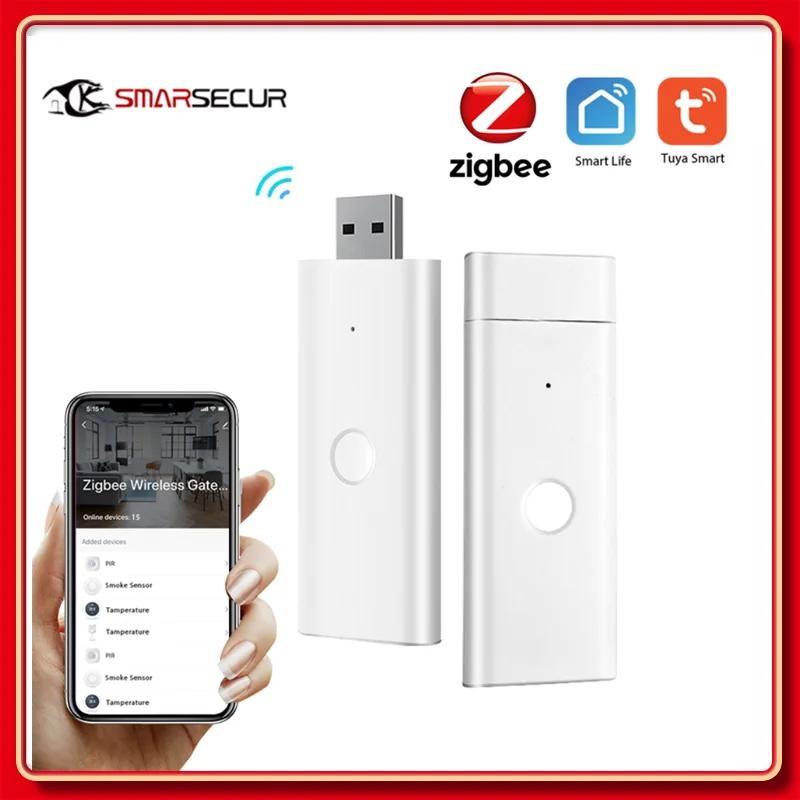 

Беспроводной шлюз Tuya Zigbee 3,0, многорежимный хаб для умного дома, мост для автоматизации через Smart Life, работает с Alexa Google Home