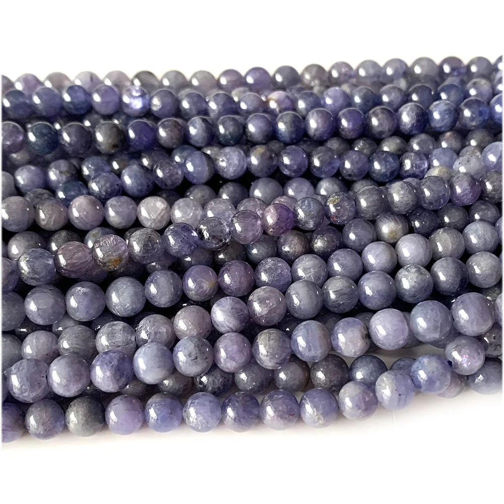 Veemake Синий Танзанит Круглые Свободные Натуральные Камни Кристалл Подвески