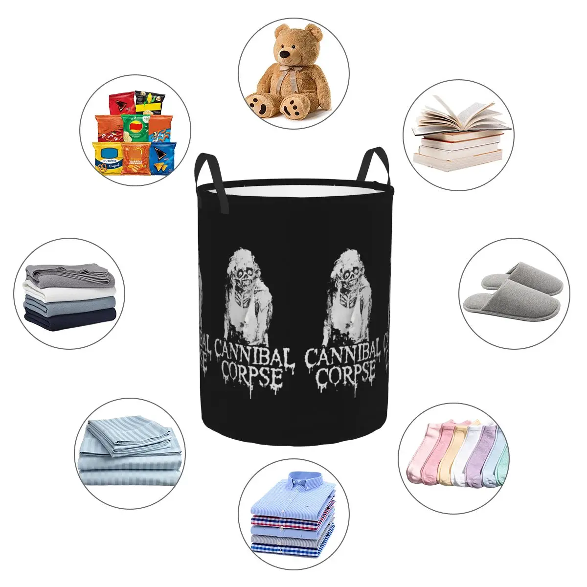 Изготовленный на заказ рок-бренд C-Cannibals C-Corpses корзина для белья большая хранения