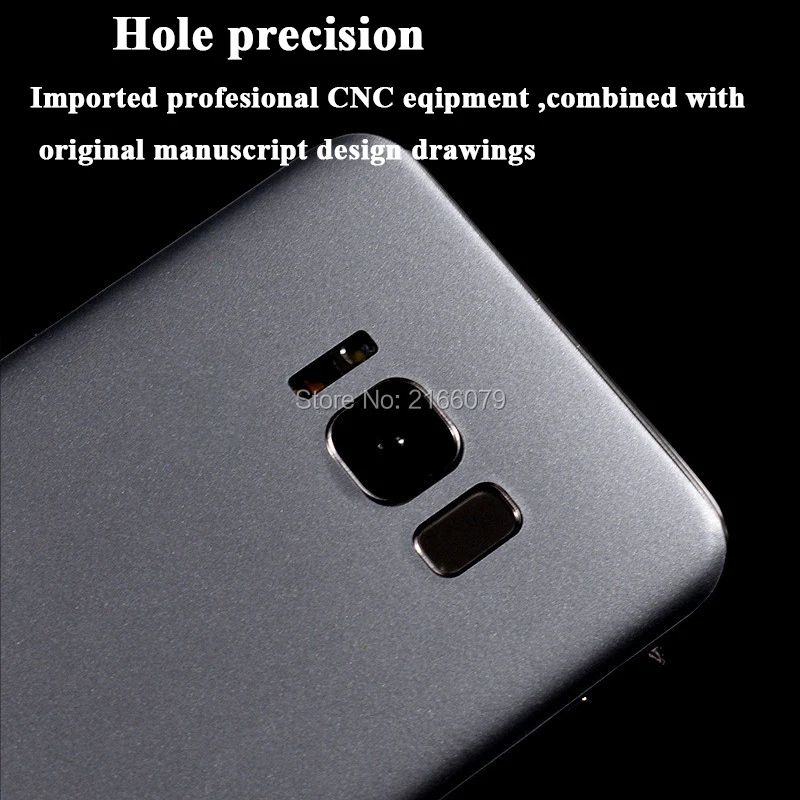 Для Samsung Galaxy S8 S7 S6 Edge Plus задняя крышка металлическая наклейка матовая ледяная