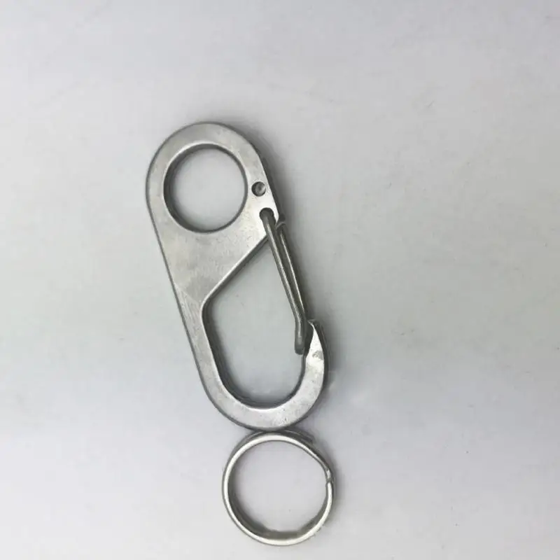 

Карабин для кемпинга на открытом воздухе, брелок из нержавеющей стали, быстрый крючок, 8 форм, металлическая пряжка, брелок, бесплатный брелок