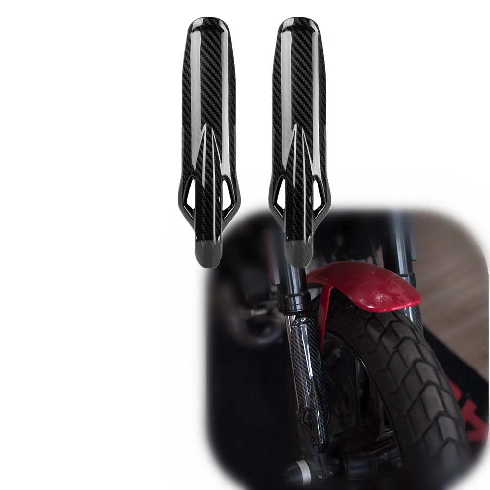 Переднее крыло вилки для Ducati Scrambler 2015 2016 Cafe Racer из углеродного волокна