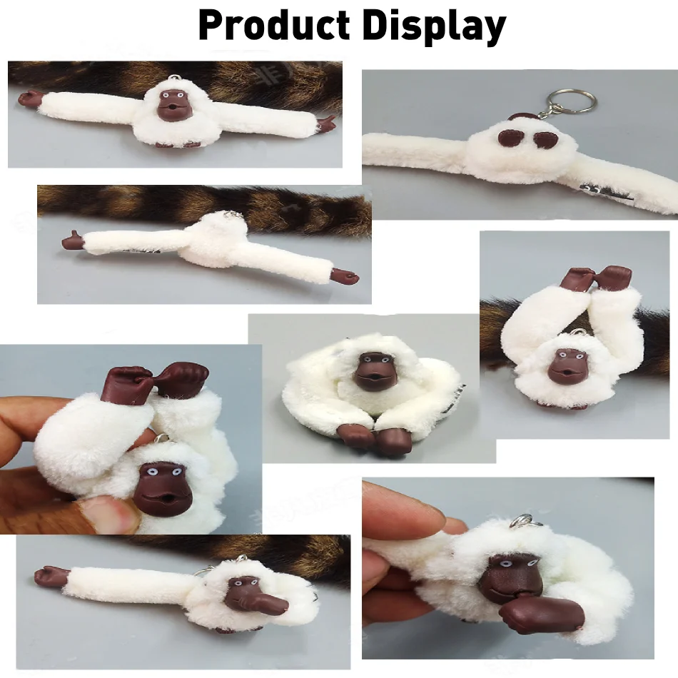 Милая Оранжевая Обезьяна Плюшевая Игрушка 5 См Унисекс Брелок Украшение Для