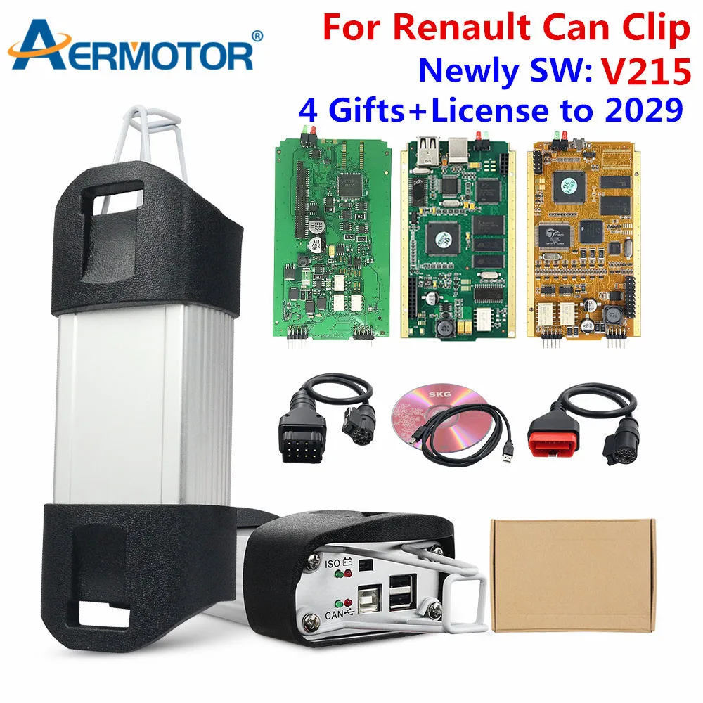 Лучший диагностический сканер V212 для Renault Can Clip OBDII AN2131QC/AN2136SC полный чип