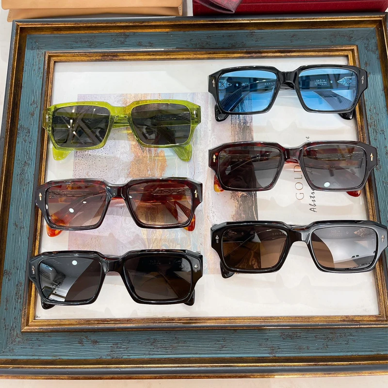 Солнцезащитные очки ручной работы JMM DAKOTA женские и мужские Квадратные ретро-очки