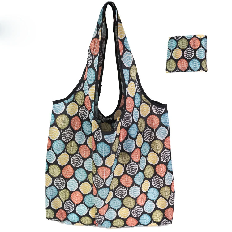 Fashion 2022 Brand Women's Handbags Flower Print Eco Friendly Products Shopper Bags Reusable Foldable Women Tote Shopping Bag images - 6