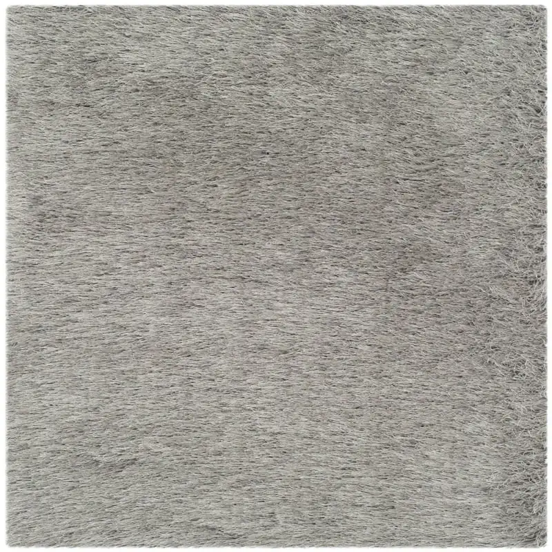 

Solid Shag Area Rug, Silver, 2' x 3'
