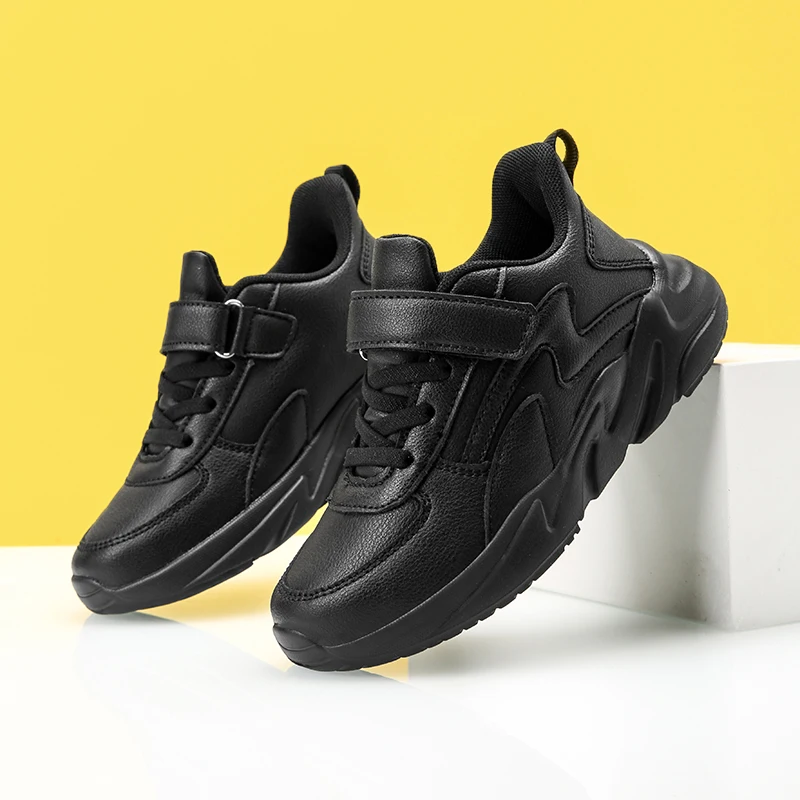 

Hot Sale Kids Boys Shoes Black Young Casual Sneakers For Girls Soft Sole Children Trainers Boy Outdoor Boys School Shoes