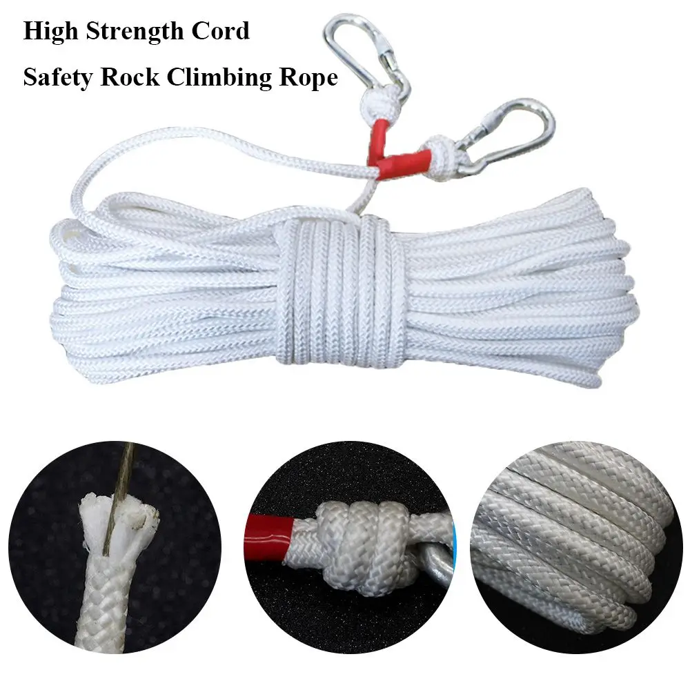 

10 м, 20 м, инструменты для выживания, аксессуары для пешего туризма, скалолазание, безопасный скальный высокопрочный шнур, аварийный Канат