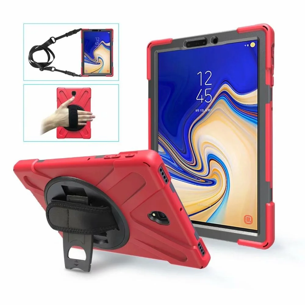 

For Samsung Galaxy Tab S3 9.7" T820 T825 T827 Multifunction Tablet Kids Safe Shockproof Heavy Duty Silicone+PC Kickstand Case