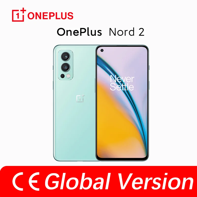 OnePlus Nord 2 5G Smartphone Global Version 8GB 128GB 50MP AI Camera OIS MTk Dimensity 1200-AI Warp Charge 65