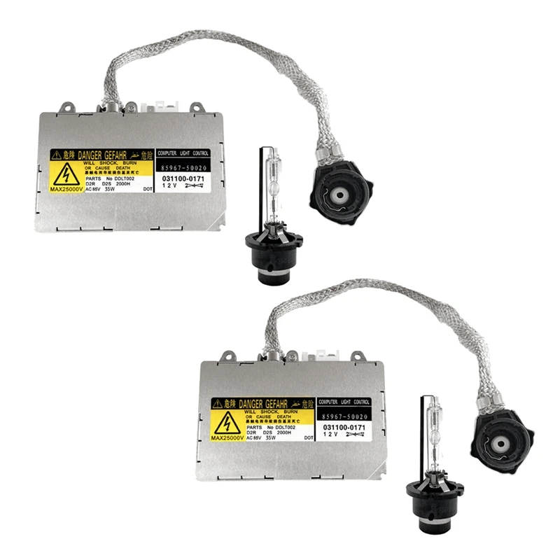 

2X для Lexus 01-09 RX300 RX330 RX350 модуль контроллера ксеноновой HID фары и лампы 6000K 85967-50020 DDLT002