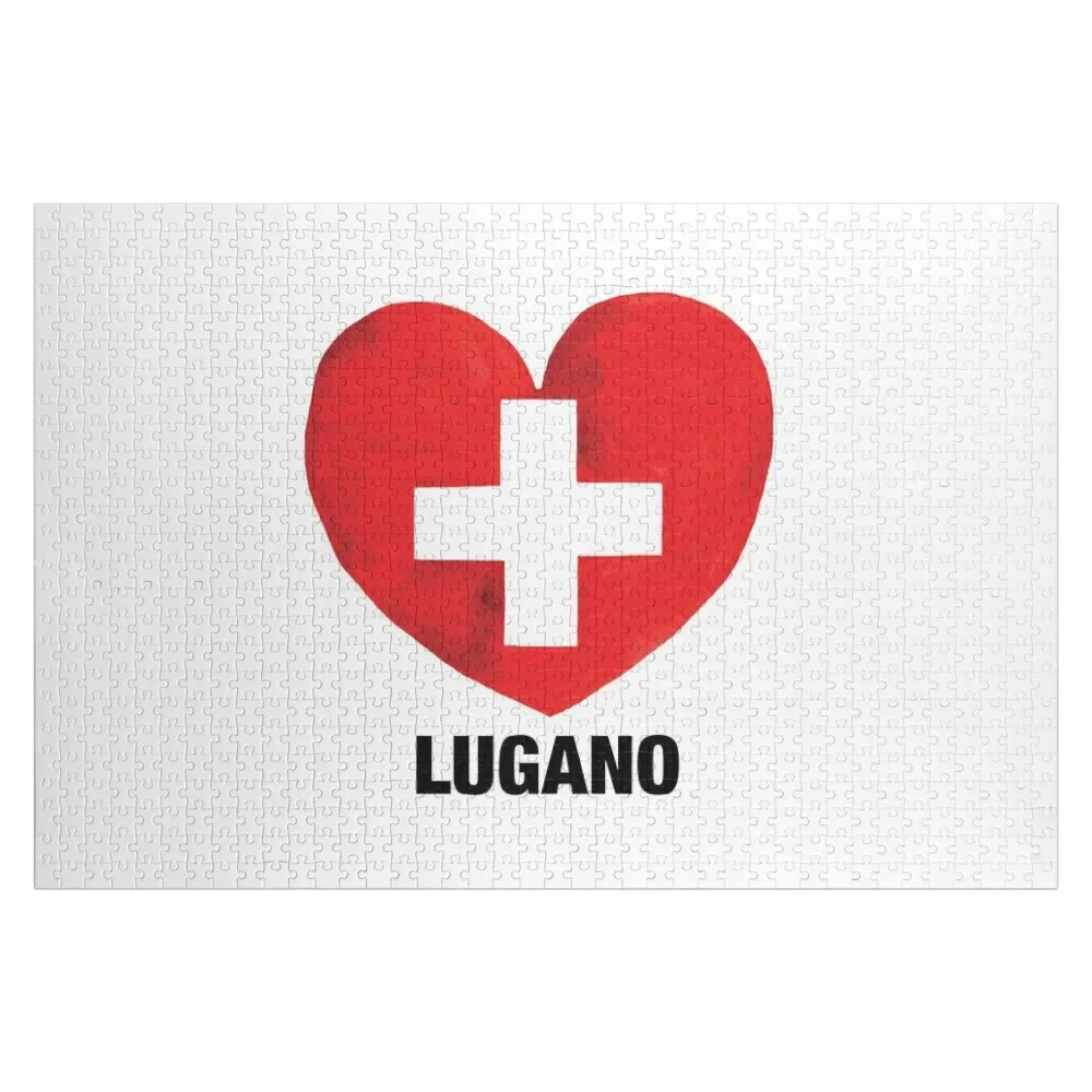 Головоломка Love Switzerland City Lugano настраиваемый детский подарок персонализированный