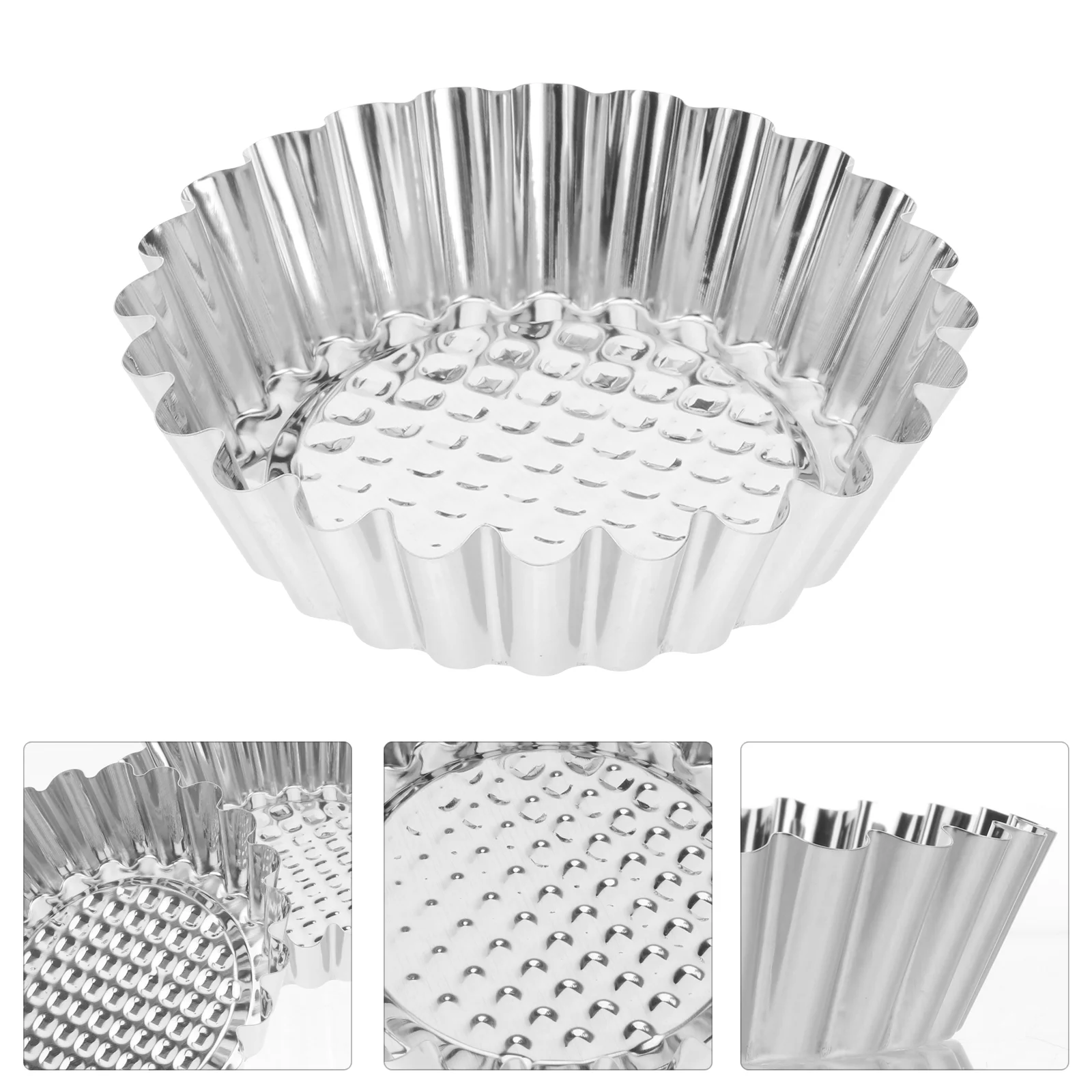 

Tart Mold Mini Baking Molds Small Pans Pan Egg Tartlet Muffin Tins Flower Pudding Metal Steel Stainlesscups Shells Cupcake Tin