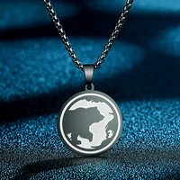 todorova stainless steel engraved grizzley polar bear charm pendant necklace for men cute animal punk choker jewelry
