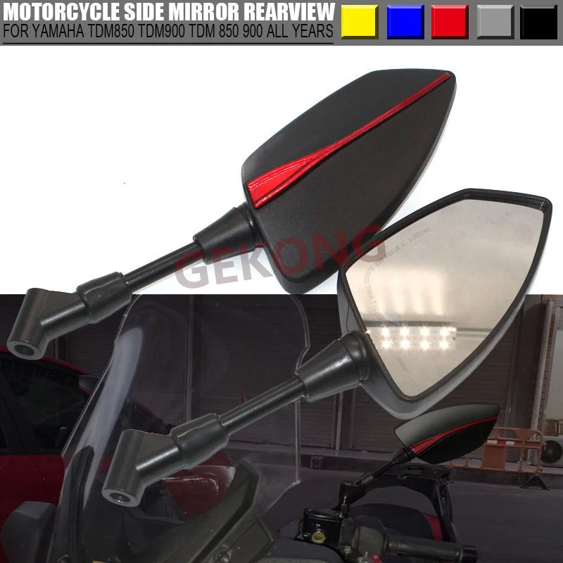 

With LOGO TDM For YAMAHA TDM850 TDM900 TDM 850 900 All Years Aluminum CNC Motorcycle Side Mirror rearview Mirrors