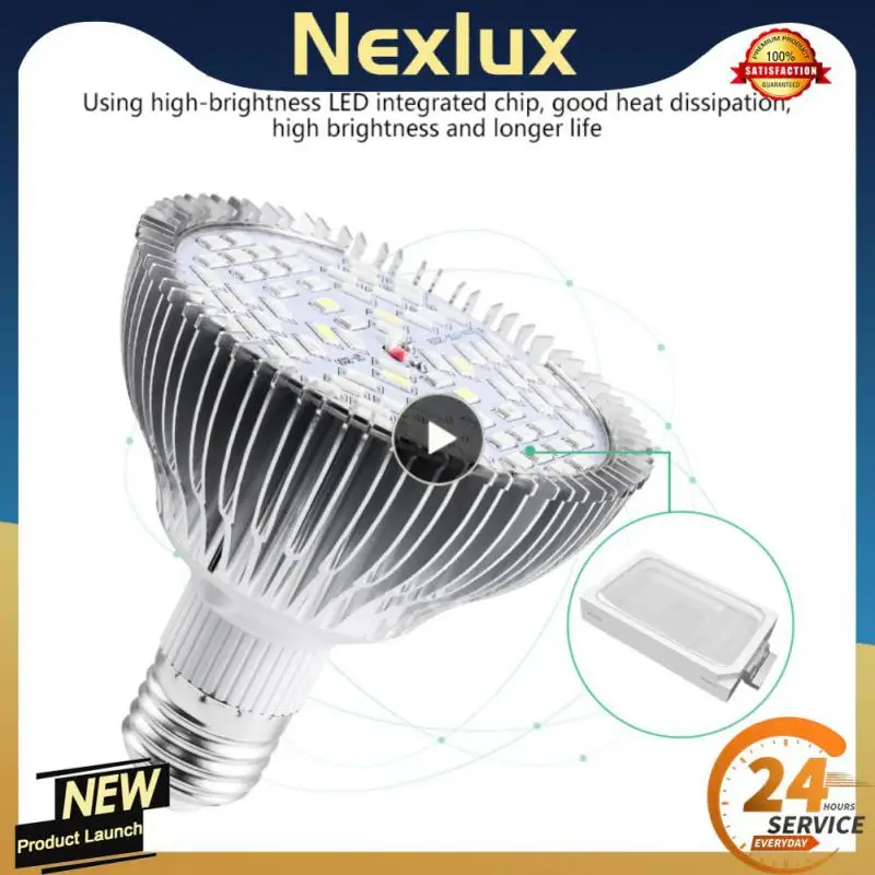

Hydroponic Growth Light E27 Led Grow Bulb MR16 Full Spectrum AC85-265V UV Lamp Plant E27 Flower Seedling