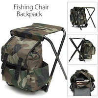portable outdoor fishing chair foldable camping stool backpack cooler insulated picnic bag hiking seat table bear bag