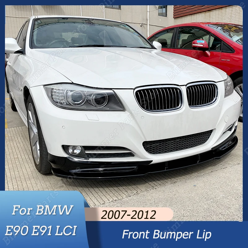 

5PCS Car Front Lip Chin Bumper Body Kits Aprons For BMW 3 Series E90 E91 Facelift LCI 320i 330i 2007-2012 Spoiler Lip Splitter