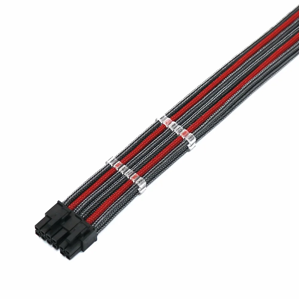 Провод 18AWG 4 мм ПЭТ-рукав мостая 12-контактная расческа ATX EPS CPU + 8-контактный