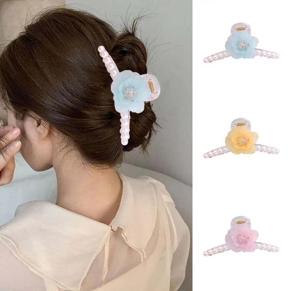 

Hair Clip durable Resin Ultra-light Elegant Flower Style Large Barrette Hair Claw Grip Hair Claw Clip Birthday Gift