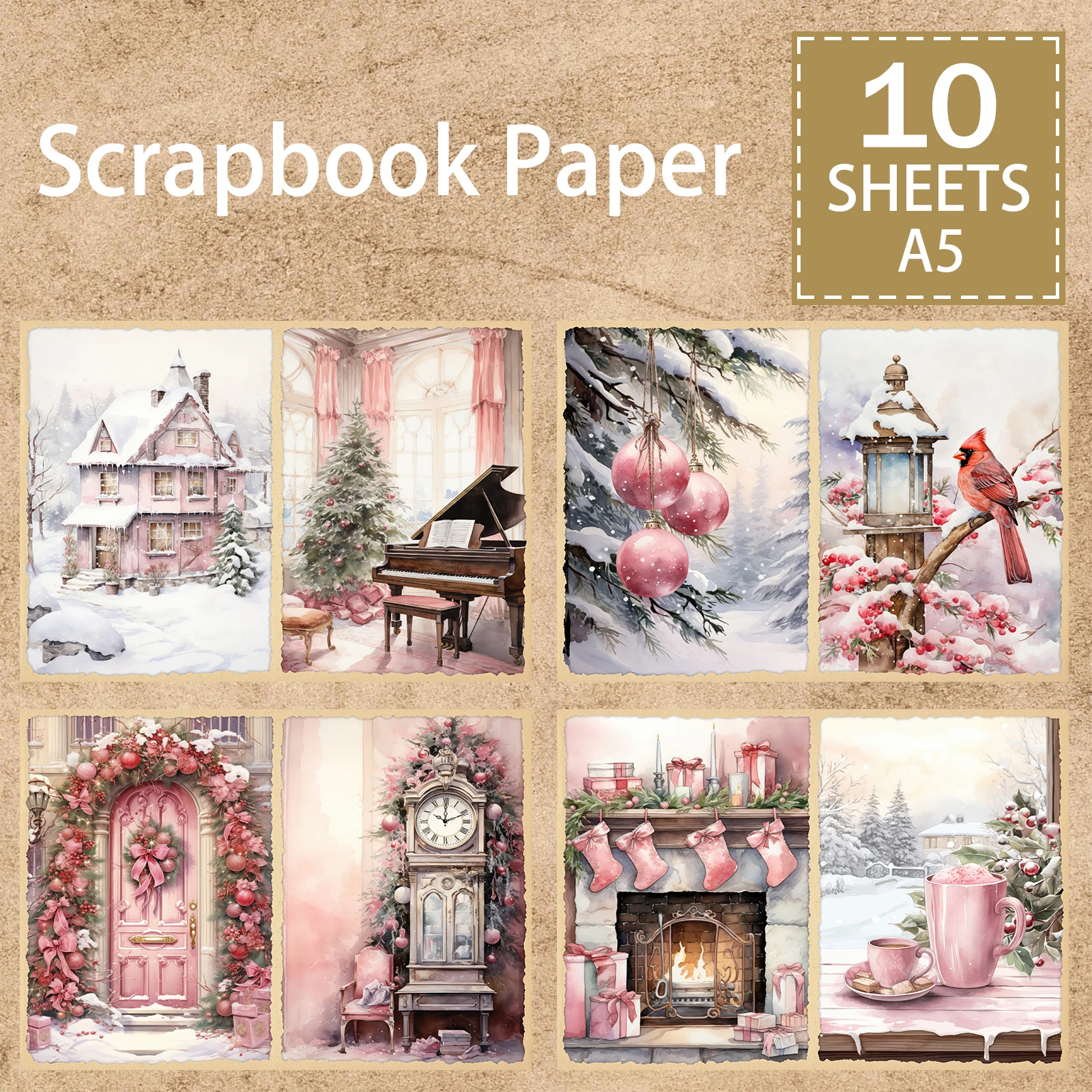 Бумага для скрапбукинга А5 10 листов