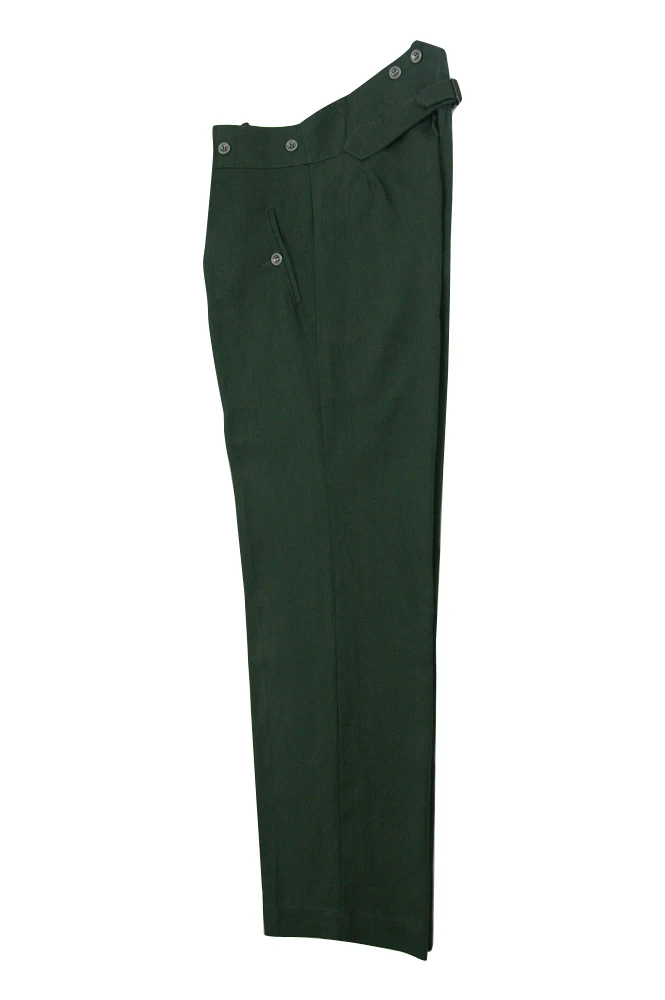 

GUHB-004 WWII German M40 summer HBT reed green field trousers