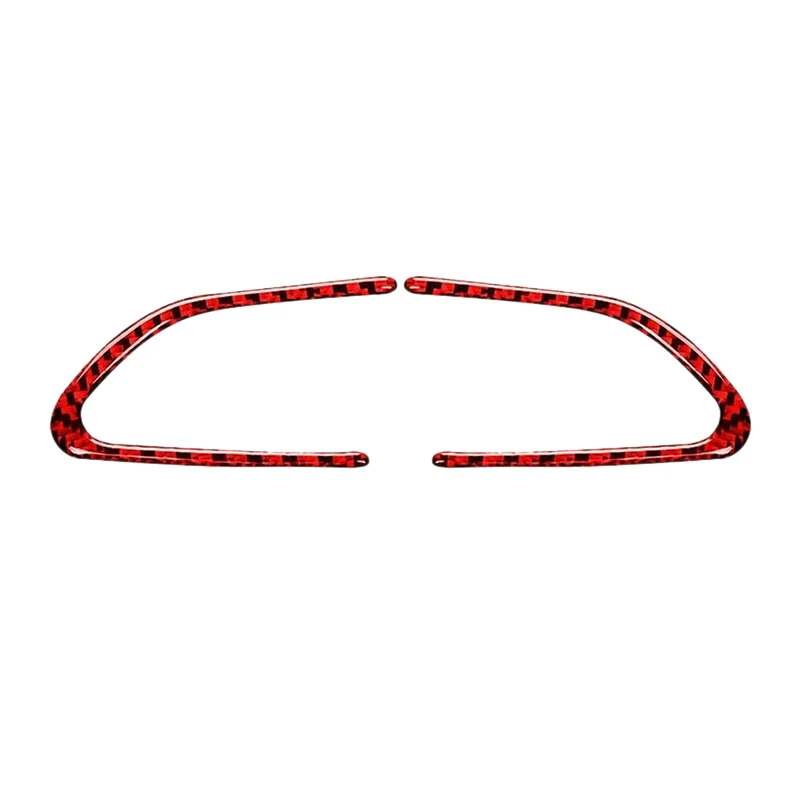 

Красная крышка кнопки рулевого колеса автомобиля из углеродного волокна, 2 шт., отделка, подходит для Infiniti Q50 Q60 2014 2015 2016 2017 2018 2019