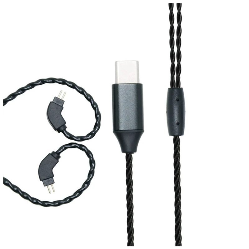 

24Bit Pure Copper HIFI Upgrade Cable Type-C Plug Connector, Hifi Earphone Upgrade Cable For Mobile Phone