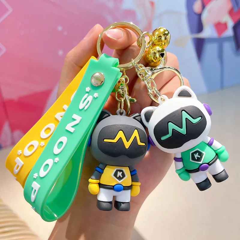 Мультяшный интергалактический котенок, милая дружественная Бриллиантовая цепочка, сумка, маленькая подвеска, аксессуары, брелок, подарок для пары, оптовая продажа