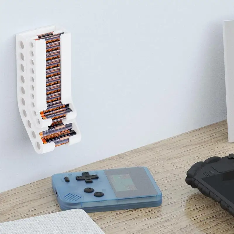 Органайзер для хранения батарей AA и AAA настенный держатель 10AAA 10AA