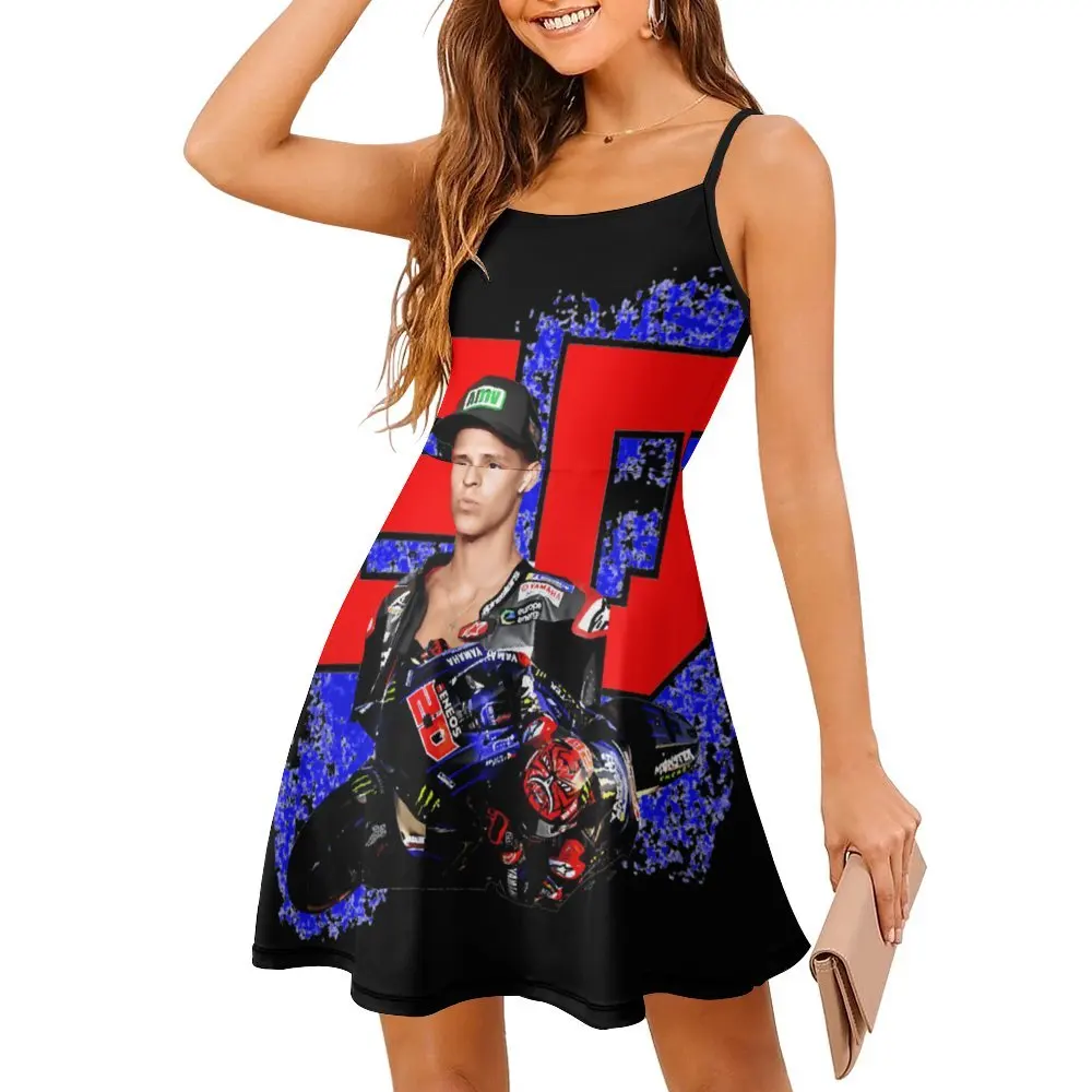 

Fabio And Quartararo Moto And GP 20 2021 Women's Sling Dress Novelty Exotic Woman's Clothing Humor Graphic Cocktails The Dress
