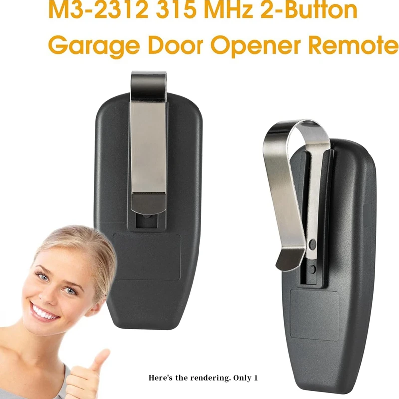 M3-2312 315 МГц 2-кнопочный пульт дистанционного управления для гаражных дверей Marantec