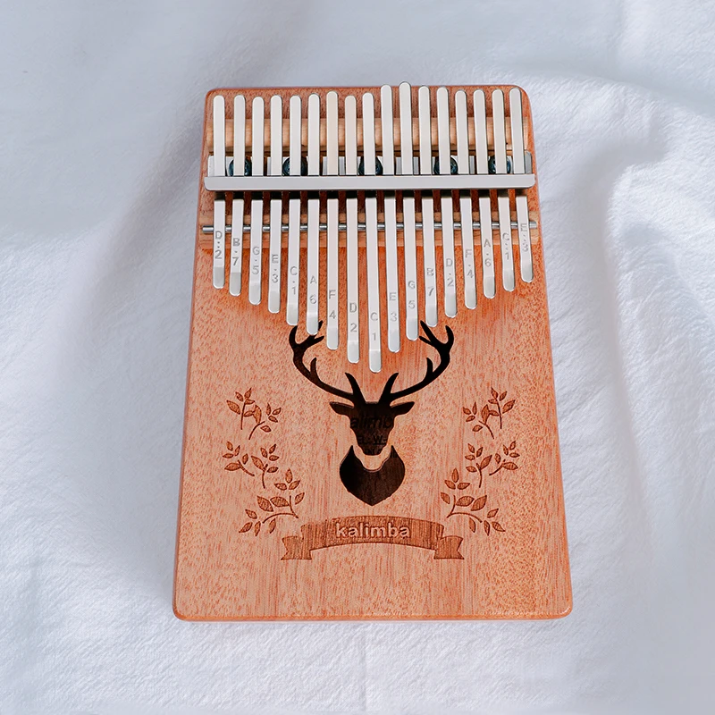 17 Keys Kalimba Thumb Piano finger piano Mahogany Wood Body Musical Instruments With Learning Book and Kalimba Tuner