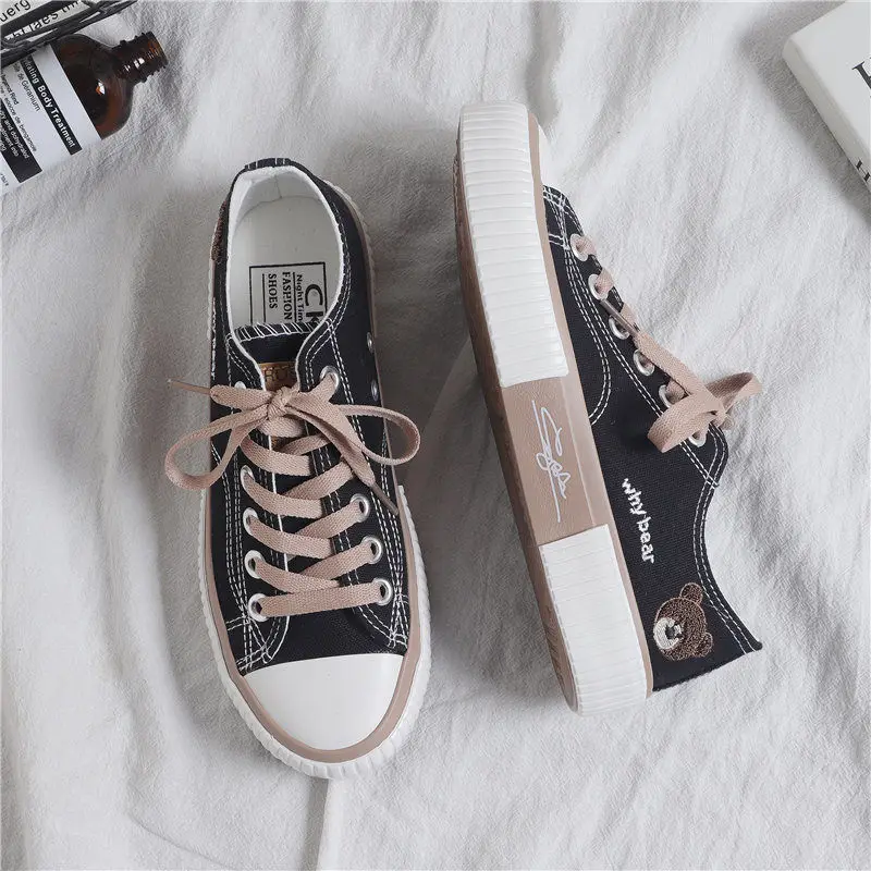 2021 Women's Sneakers Bear Kawaii Shoes Sports Lolita Casual Flat Cute Spring Running Vulcanized Fashion Athletic Dropshipping