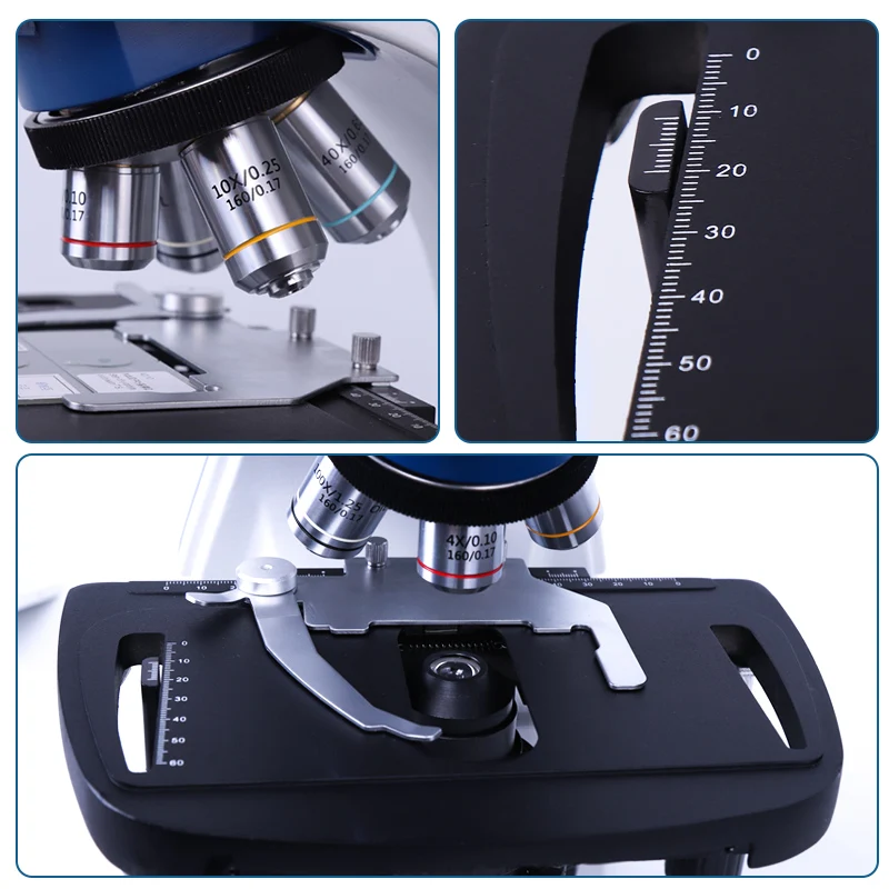 Цифровой Биологический микроскоп 7-дюймовый ЖК-дисплей со встроенной 5Мп камерой
