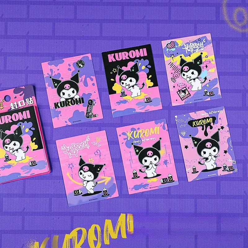 

30 шт., декоративные наклейки Sanrio Kuromi