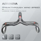 Руль велосипедный AERONOVA, изогнутый руль из углеродного волокна, 28,6 дюйма