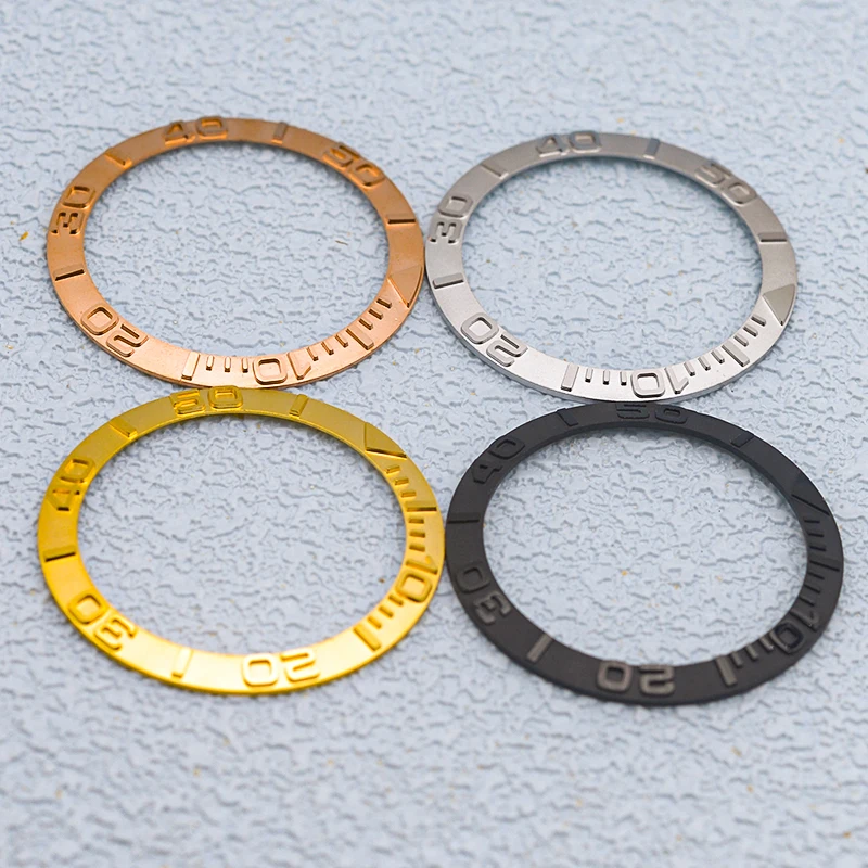 Mod 38mm Convex Character Design Ceramic Bezel Insert for Seiko SKX007 SKX009 SKX011 SRPD Watch Case Modification Parts