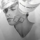 Европейский стиль простой геометрический темпераментный призматический женский корейский стиль Модный женский зажим для ушей