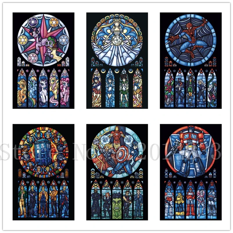 

5D алмазная живопись Marvel Мстители, полноразмерная квадратная круглая Алмазная вышивка стразы, мозаичная картина, наборы для вышивки крестик...