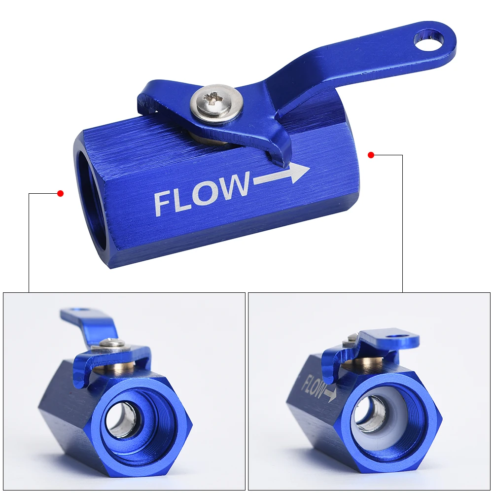 LIZHI- AN6 6AN Алюминиевый линейный топливный фильтр запорный клапан с кабельным