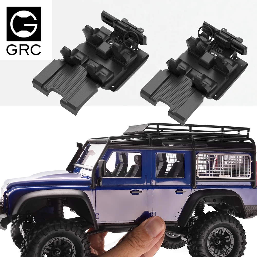 

GRC 3D printed simulated interior with central control seats, suitable for 1:18 RC TRX4M RC remote control car accessories