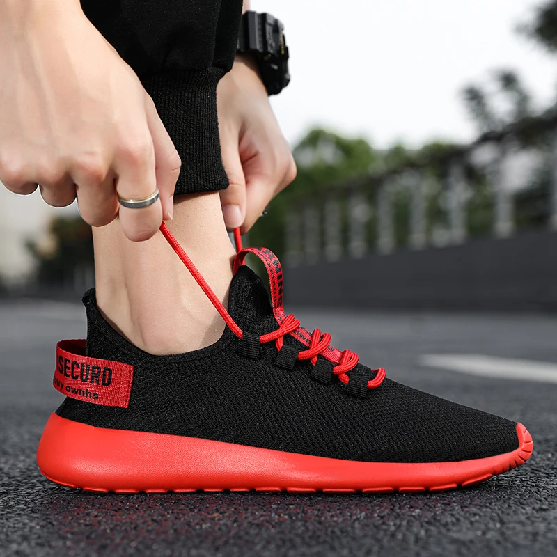 Men Mesh Breather Sneakers Casual Shoes Lac-up Comfortable Shoes Walking Slip on Hard Court Shoes