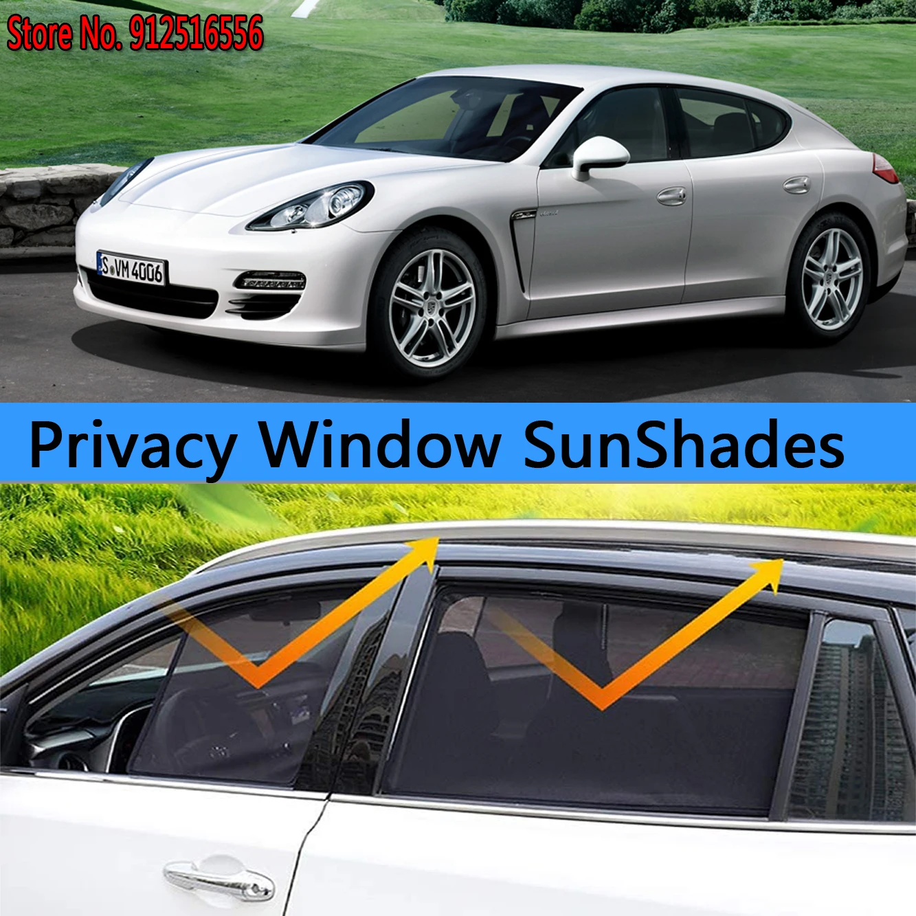 

Side Sun Shade Shading Protection Window SunShades Sunshield Car Accseeories For Porsche Panamera 970 2010 2012 2014 2015 2016