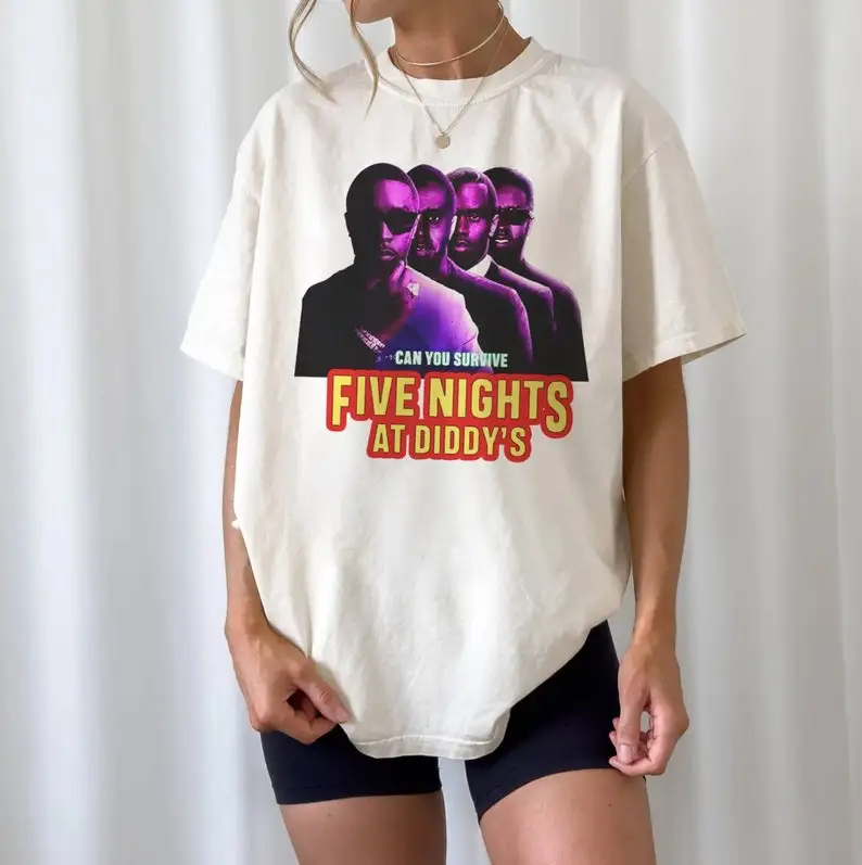 Diddy Five Nights At Shirt футболка Aint No Party Like A Sean Combs P Goes to Prison Funny Mem