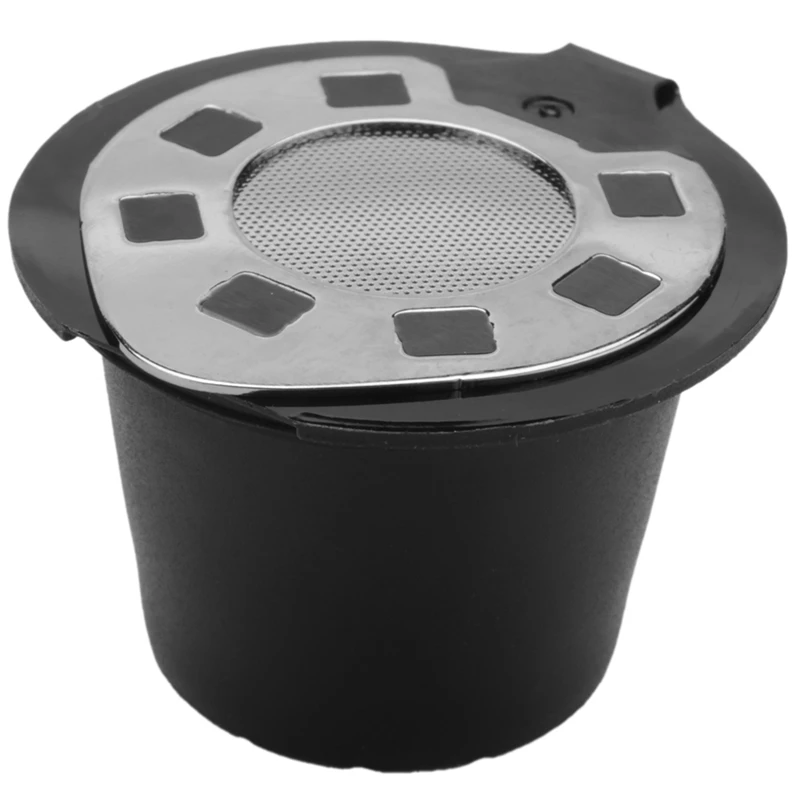 

6 Pcs Reusable Refillable Refill Coffee Capsule Pod Filter Baskets Compatible With For Nespresso Machines Brewer Maker